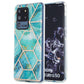 3D Electroplating Marble Pattern TPU Protective Case