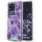 3D Electroplating Marble Pattern TPU Protective Case
