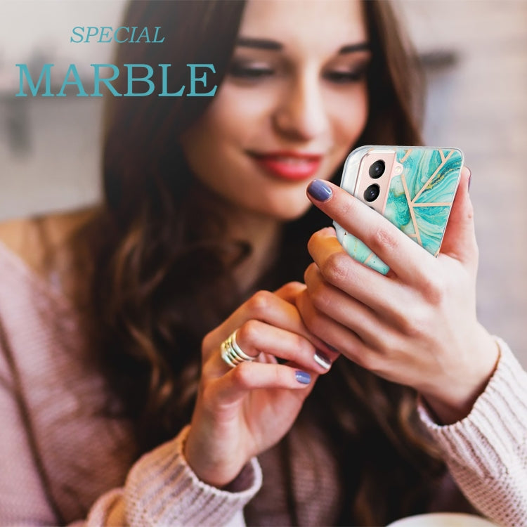 3D Electroplating Marble Pattern TPU Protective Case