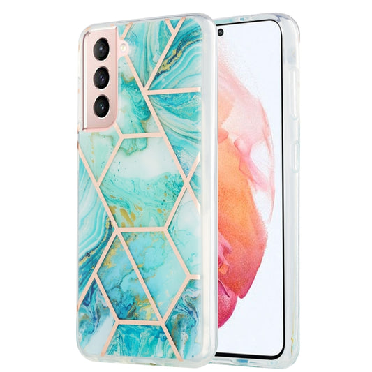 3D Electroplating Marble Pattern TPU Protective Case