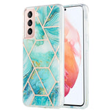 3D Electroplating Marble Pattern TPU Protective Case