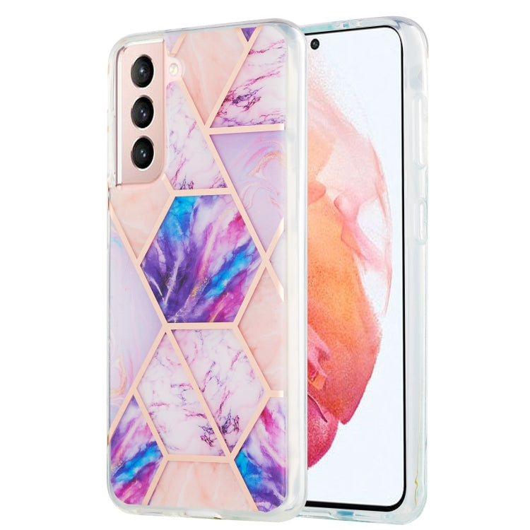 3D Electroplating Marble Pattern TPU Protective Case
