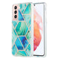 3D Electroplating Marble Pattern TPU Protective Case