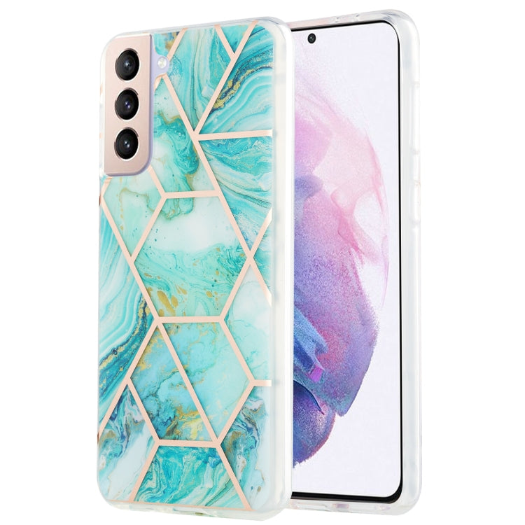 3D Electroplating Marble Pattern TPU Protective Case