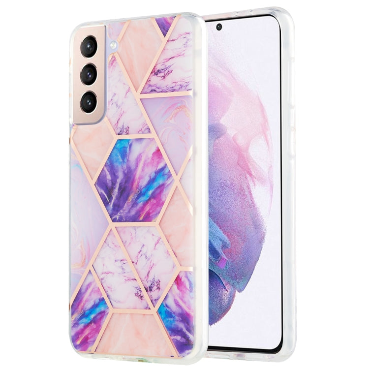 3D Electroplating Marble Pattern TPU Protective Case