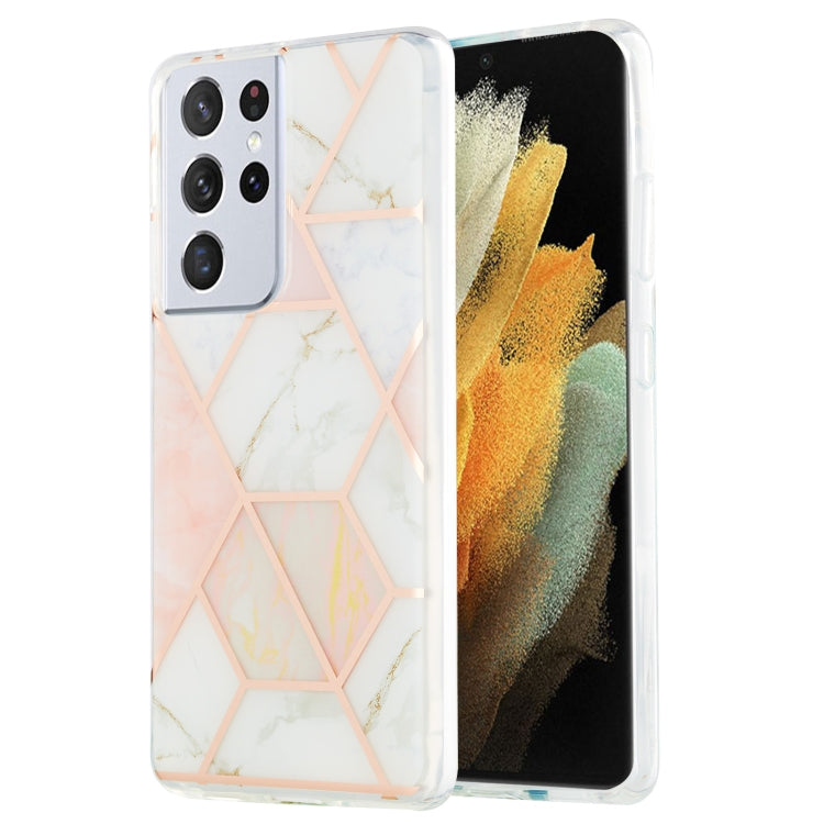 3D Electroplating Marble Pattern TPU Protective Case