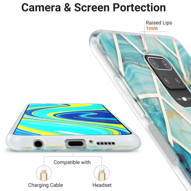 3D Electroplating Marble Pattern TPU Protective Case