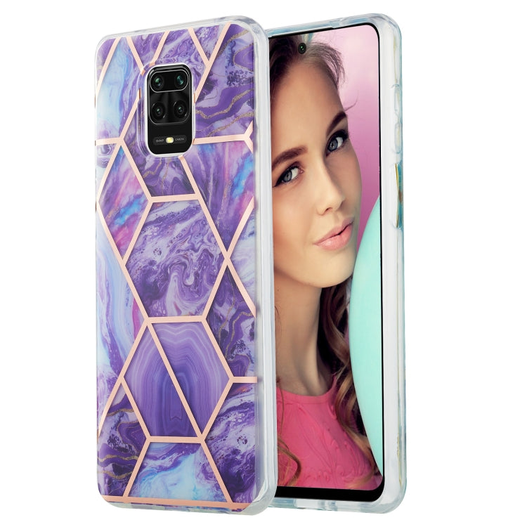 3D Electroplating Marble Pattern TPU Protective Case