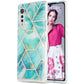 3D Electroplating Marble Pattern TPU Protective Case