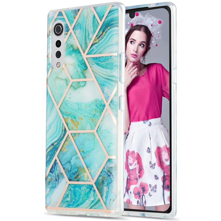 3D Electroplating Marble Pattern TPU Protective Case