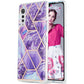 3D Electroplating Marble Pattern TPU Protective Case