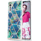 3D Electroplating Marble Pattern TPU Protective Case