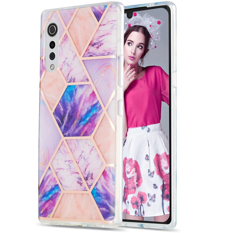 3D Electroplating Marble Pattern TPU Protective Case