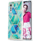 3D Electroplating Marble Pattern TPU Protective Case