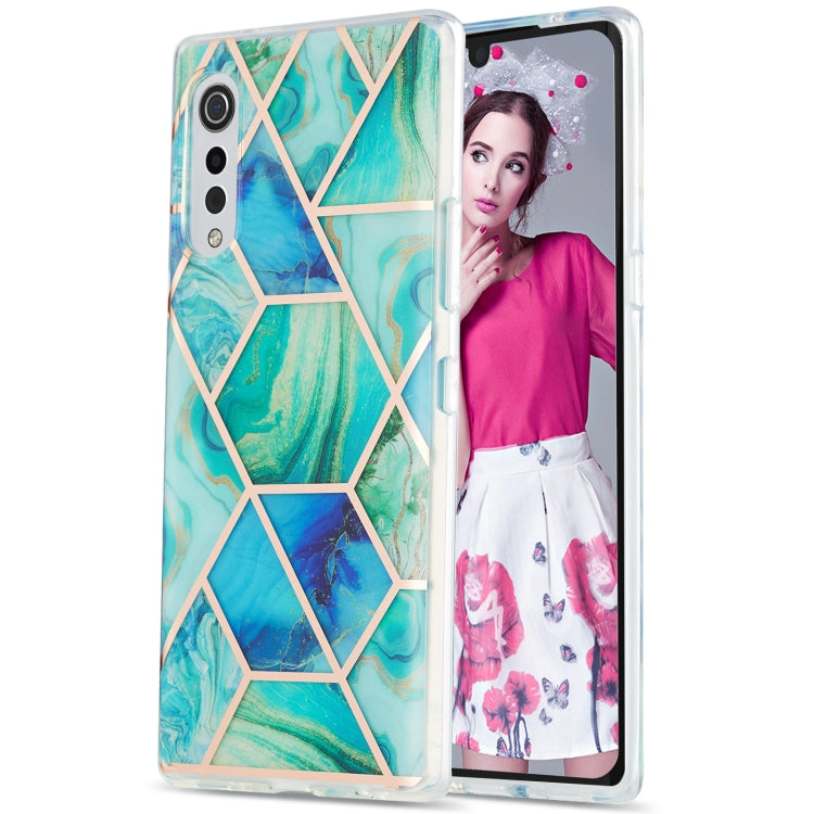 3D Electroplating Marble Pattern TPU Protective Case