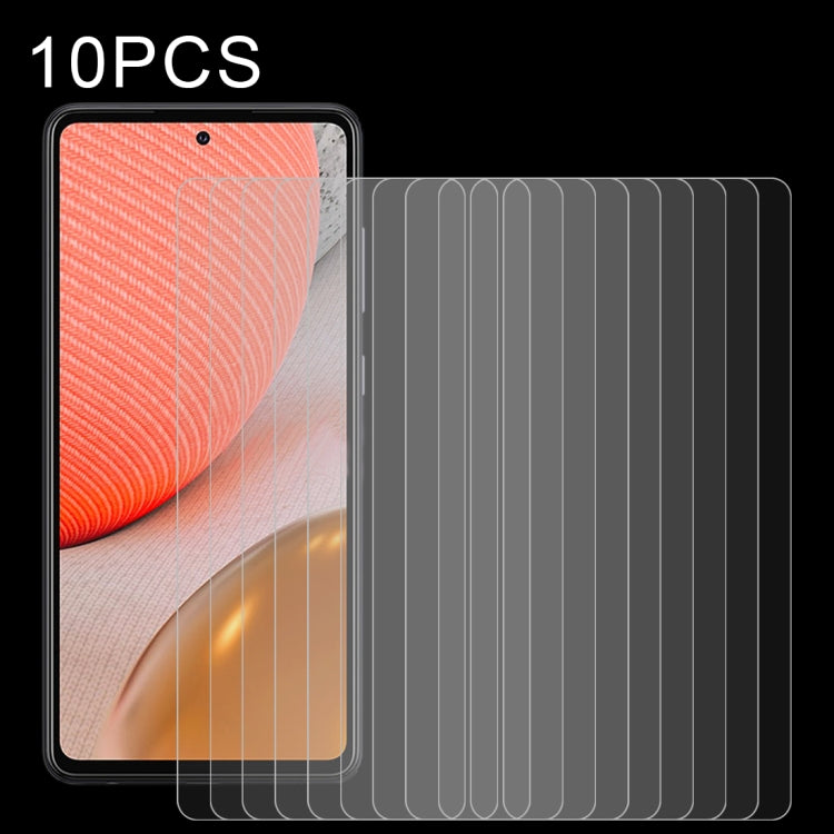 10 PCS 0.26mm 9H 2.5D Tempered Glass Film, For Samsung Galaxy A72 5G / 4G (10pcs), For Samsung Galaxy A72 4G (10 PCS), For Samsung Galaxy A52 4G (10 PCS), For Samsung Galaxy A52 5G (10pcs)