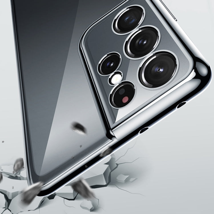SULADA Shockproof Plating Silicone Transparent Protective Case, For Samsung Galaxy S21 5G, For Samsung Galaxy S21+ 5G, For Samsung Galaxy S21 Ultra 5G