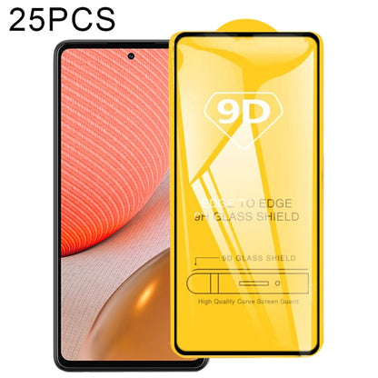 25 PCS 9D Full Glue Full Screen Tempered Glass Film, For Samsung Galaxy A72 5G / 4G (25pcs), For Samsung Galaxy A72 4G (25 PCS), For Samsung Galaxy A52 4G (25pcs), For Samsung Galaxy A52 5G / 4G (25pcs)