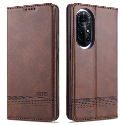 AZNS Magnetic Calf Texture Horizontal Flip Leather Case with Card Slots & Holder & Wallet, For Huawei nova 8 5G, For Samsung Galaxy S21 Ultra 5G, For Huawei nova 8 Pro 5G