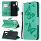 Two Butterflies Embossing Pattern Horizontal Flip Leather Case with Holder & Card Slot & Wallet & Lanyard, For Galaxy A20s, For Xiaomi Redmi Note 8 Pro