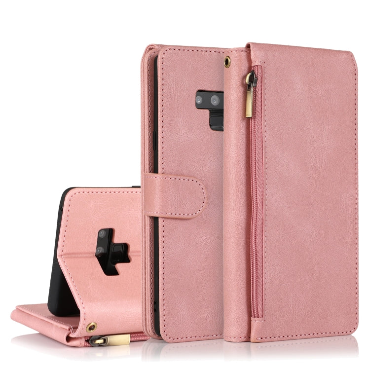 Skin-feel Crazy Horse Texture Zipper Wallet Bag Horizontal Flip Leather Case with Holder & Card Slots & Wallet & Lanyard, For Samsung Galaxy Note9, For Samsung Galaxy Note10, For Samsung Galaxy Note10+, For Samsung Galaxy Note20������������������������...