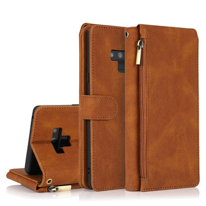 Skin-feel Crazy Horse Texture Zipper Wallet Bag Horizontal Flip Leather Case with Holder & Card Slots & Wallet & Lanyard, For Samsung Galaxy Note9, For Samsung Galaxy Note10, For Samsung Galaxy Note10+, For Samsung Galaxy Note20������������������������...