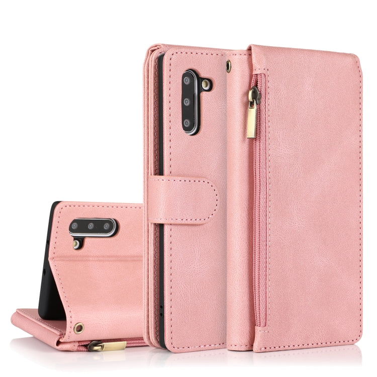 Skin-feel Crazy Horse Texture Zipper Wallet Bag Horizontal Flip Leather Case with Holder & Card Slots & Wallet & Lanyard, For Samsung Galaxy Note9, For Samsung Galaxy Note10, For Samsung Galaxy Note10+, For Samsung Galaxy Note20������������������������...