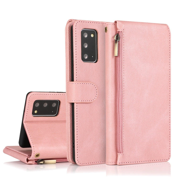 Skin-feel Crazy Horse Texture Zipper Wallet Bag Horizontal Flip Leather Case with Holder & Card Slots & Wallet & Lanyard, For Samsung Galaxy Note9, For Samsung Galaxy Note10, For Samsung Galaxy Note10+, For Samsung Galaxy Note20������������������������...