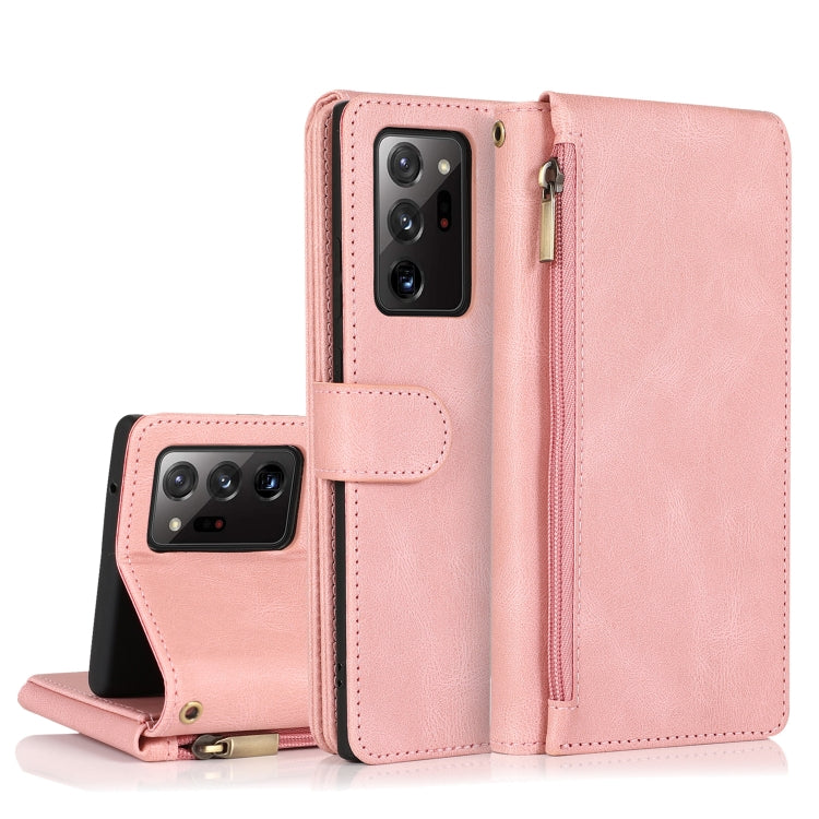 Skin-feel Crazy Horse Texture Zipper Wallet Bag Horizontal Flip Leather Case with Holder & Card Slots & Wallet & Lanyard, For Samsung Galaxy Note9, For Samsung Galaxy Note10, For Samsung Galaxy Note10+, For Samsung Galaxy Note20������������������������...