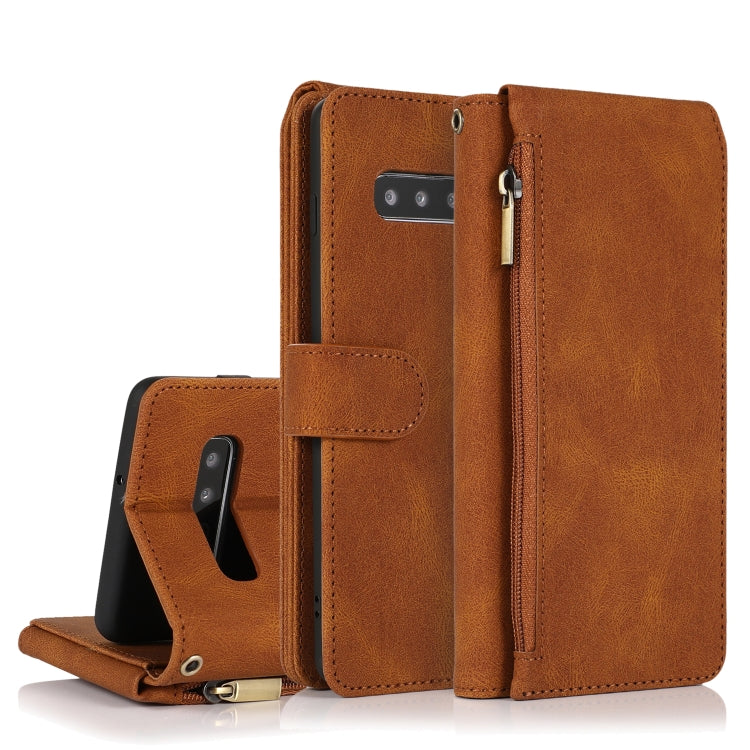 Skin-feel Crazy Horse Texture Zipper Wallet Bag Horizontal Flip Leather Case with Holder & Card Slots & Wallet & Lanyard, For Samsung Galaxy Note9, For Samsung Galaxy Note10, For Samsung Galaxy Note10+, For Samsung Galaxy Note20������������������������...