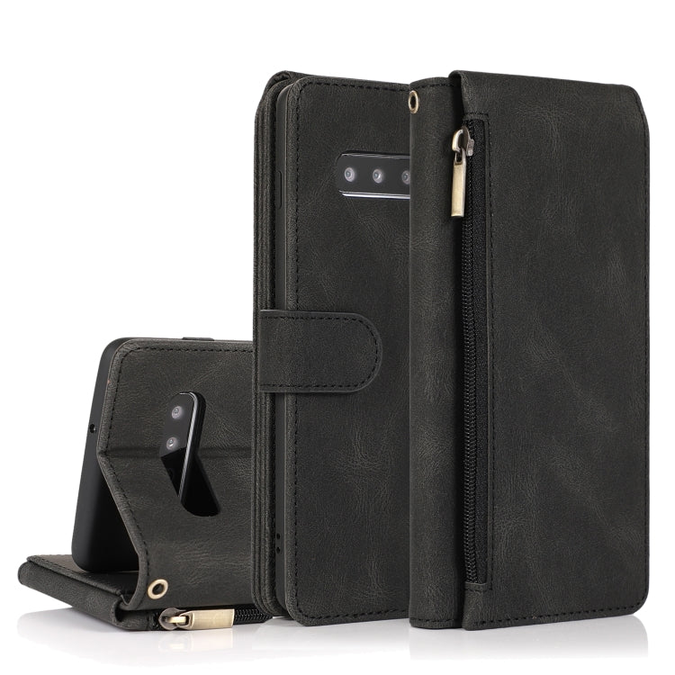 Skin-feel Crazy Horse Texture Zipper Wallet Bag Horizontal Flip Leather Case with Holder & Card Slots & Wallet & Lanyard, For Samsung Galaxy Note9, For Samsung Galaxy Note10, For Samsung Galaxy Note10+, For Samsung Galaxy Note20������������������������...
