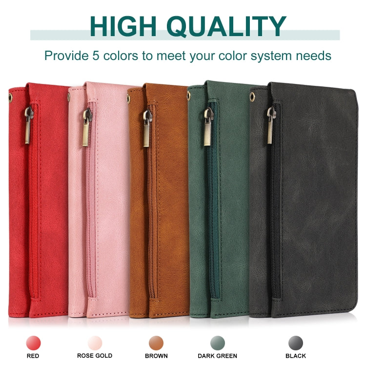 Skin-feel Crazy Horse Texture Zipper Wallet Bag Horizontal Flip Leather Case with Holder & Card Slots & Wallet & Lanyard, For Samsung Galaxy S20, For Samsung Galaxy S20+, For Samsung Galaxy S20 Ultra, For Samsung Galaxy S20 FE 5G�����������������������...