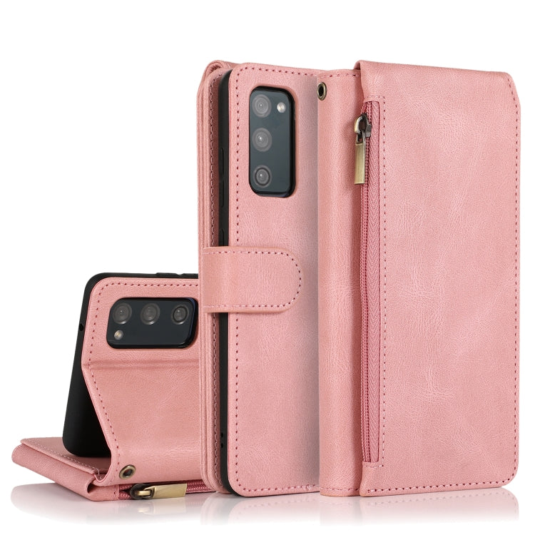 Skin-feel Crazy Horse Texture Zipper Wallet Bag Horizontal Flip Leather Case with Holder & Card Slots & Wallet & Lanyard, For Samsung Galaxy S20, For Samsung Galaxy S20+, For Samsung Galaxy S20 Ultra, For Samsung Galaxy S20 FE 5G�����������������������...