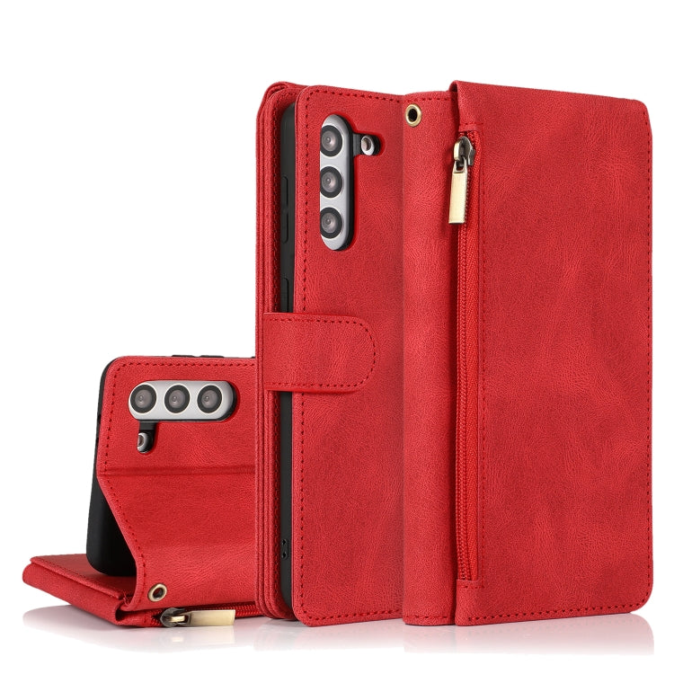 Skin-feel Crazy Horse Texture Zipper Wallet Bag Horizontal Flip Leather Case with Holder & Card Slots & Wallet & Lanyard, For Samsung Galaxy S20, For Samsung Galaxy S20+, For Samsung Galaxy S20 Ultra, For Samsung Galaxy S20 FE 5G�����������������������...
