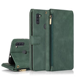 Skin-feel Crazy Horse Texture Zipper Wallet Bag Horizontal Flip Leather Case with Holder & Card Slots & Wallet & Lanyard, For Samsung Galaxy A11, For Samsung Galaxy A12, For Samsung Galaxy A20 / A30, For Samsung Galaxy A21, For Samsung Galaxy A21s�����...