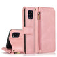 Skin-feel Crazy Horse Texture Zipper Wallet Bag Horizontal Flip Leather Case with Holder & Card Slots & Wallet & Lanyard, For Samsung Galaxy A11, For Samsung Galaxy A12, For Samsung Galaxy A20 / A30, For Samsung Galaxy A21, For Samsung Galaxy A21s�����...