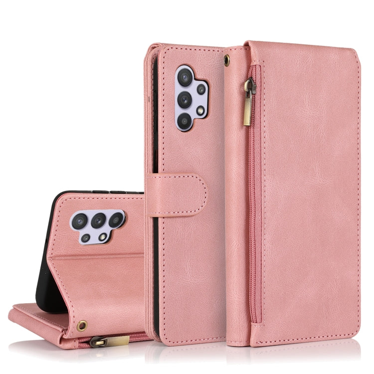 Skin-feel Crazy Horse Texture Zipper Wallet Bag Horizontal Flip Leather Case with Holder & Card Slots & Wallet & Lanyard, For Samsung Galaxy A11, For Samsung Galaxy A12, For Samsung Galaxy A20 / A30, For Samsung Galaxy A21, For Samsung Galaxy A21s�����...