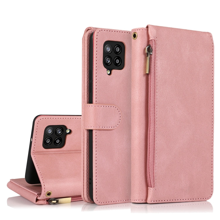 Skin-feel Crazy Horse Texture Zipper Wallet Bag Horizontal Flip Leather Case with Holder & Card Slots & Wallet & Lanyard, For Samsung Galaxy A11, For Samsung Galaxy A12, For Samsung Galaxy A20 / A30, For Samsung Galaxy A21, For Samsung Galaxy A21s�����...