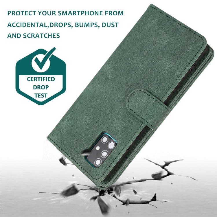 Skin-feel Crazy Horse Texture Zipper Wallet Bag Horizontal Flip Leather Case with Holder & Card Slots & Wallet & Lanyard, For Samsung Galaxy A51, For Samsung Galaxy A51 5G, For Samsung Galaxy A52 5G, For Samsung Galaxy A70, For Samsung Galaxy A71������...
