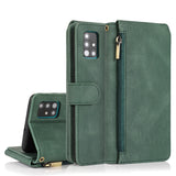 Skin-feel Crazy Horse Texture Zipper Wallet Bag Horizontal Flip Leather Case with Holder & Card Slots & Wallet & Lanyard, For Samsung Galaxy A51, For Samsung Galaxy A51 5G, For Samsung Galaxy A52 5G, For Samsung Galaxy A70, For Samsung Galaxy A71������...
