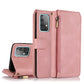 Skin-feel Crazy Horse Texture Zipper Wallet Bag Horizontal Flip Leather Case with Holder & Card Slots & Wallet & Lanyard, For Samsung Galaxy A51, For Samsung Galaxy A51 5G, For Samsung Galaxy A52 5G, For Samsung Galaxy A70, For Samsung Galaxy A71������...