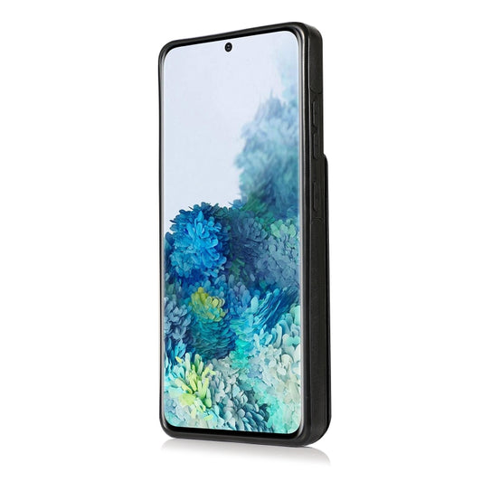 Solid Color PC + TPU Protective Case with Holder & Card Slots, For Samsung Galaxy S20, For Samsung Galaxy S20 Plus, For Samsung Galaxy S20 Ultra, For Samsung Galaxy S20 FE, For Samsung Galaxy A10s, For Samsung Galaxy A11, For Samsung Galaxy A20 / A30��...