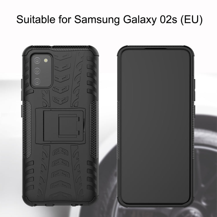Tire Texture Shockproof TPU+PC Protective Case with Holder, For OnePlus 9 Pro, For Samsung Galaxy A02s (EU Version), For Samsung Galaxy 02s (EU Version)