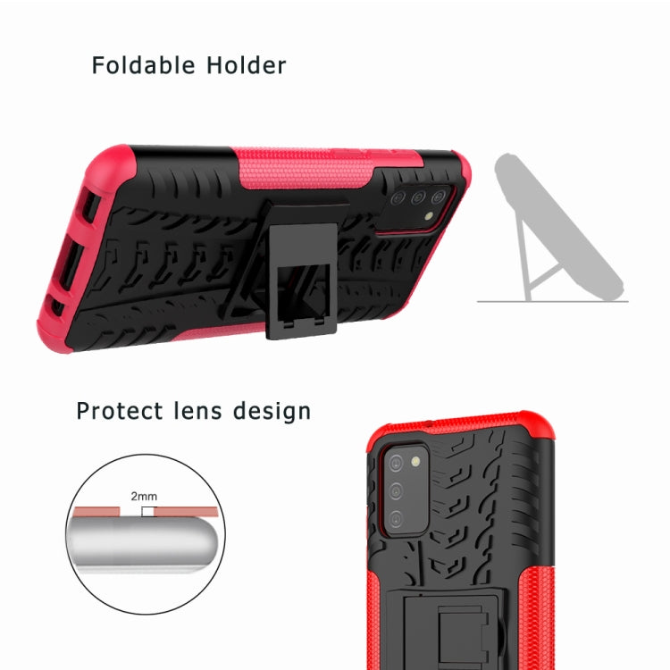 Tire Texture Shockproof TPU+PC Protective Case with Holder, For OnePlus 9 Pro, For Samsung Galaxy A02s (EU Version), For Samsung Galaxy 02s (EU Version)