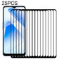 25 PCS Full Glue Full Screen Tempered Glass Film
