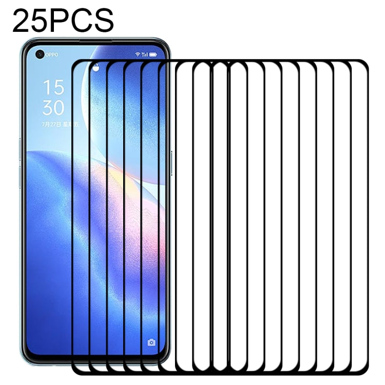 25 PCS Full Glue Full Screen Tempered Glass Film