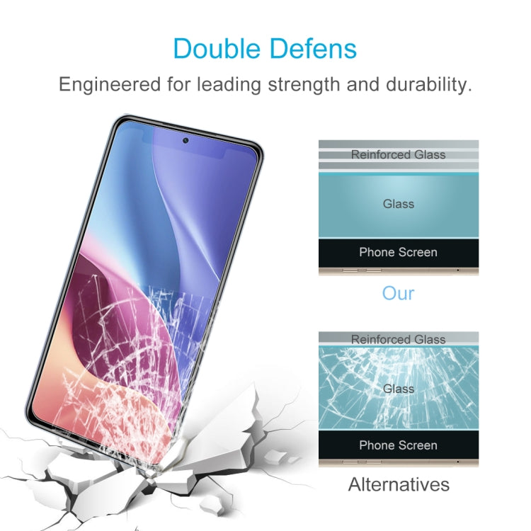 50 PCS 0.26mm 9H Surface Hardness 2.5D Explosion-proof Tempered Glass Non-full Screen Film