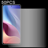 50 PCS 0.26mm 9H Surface Hardness 2.5D Explosion-proof Tempered Glass Non-full Screen Film