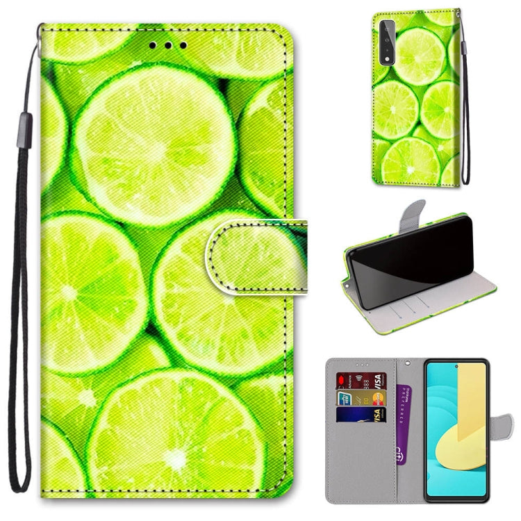 Coloured Drawing Cross Texture Horizontal Flip PU Leather Case with Holder & Card Slots & Wallet & Lanyard