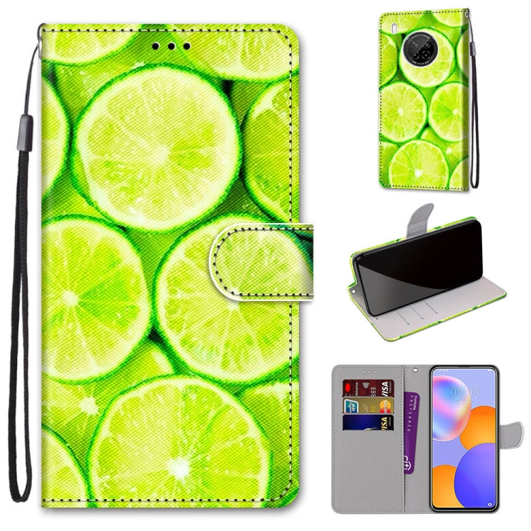 Coloured Drawing Cross Texture Horizontal Flip PU Leather Case with Holder & Card Slots & Wallet & Lanyard